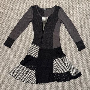 Papillon whimsical patchwork dress
